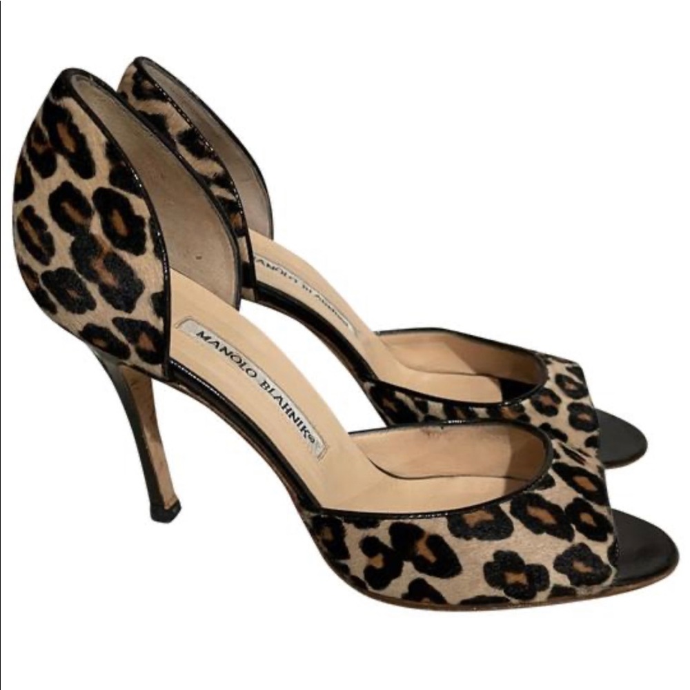 Manolo Blahnik Astutado Pony Hair Pumps